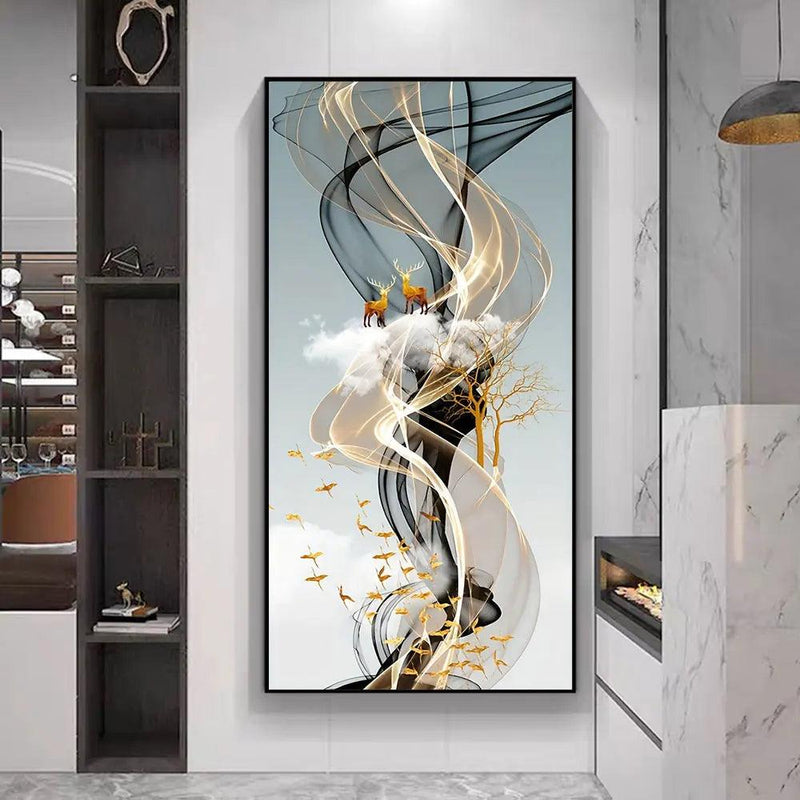 Arte de parede Luxuosa Pintura Moderna Luxo Decorativo