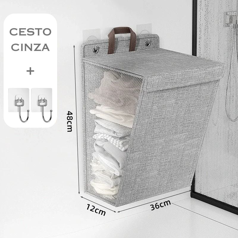 Cesto de Roupa Suja Dobrável SpaceSaver