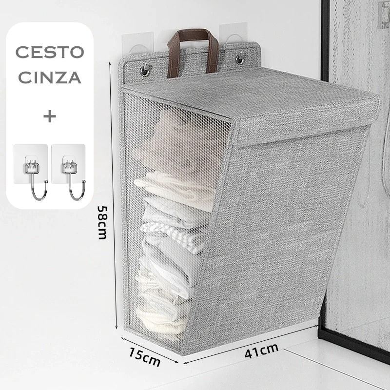 Cesto de Roupa Suja Dobrável SpaceSaver