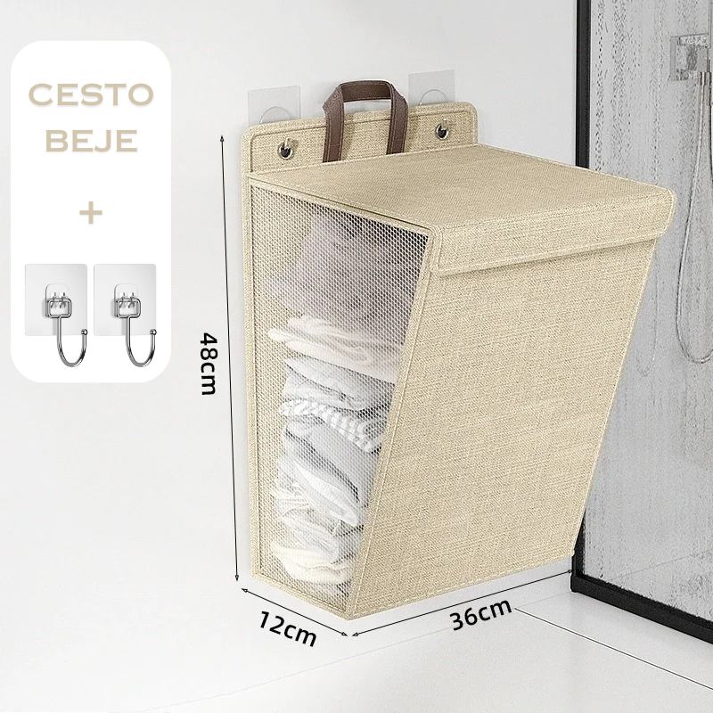 Cesto de Roupa Suja Dobrável SpaceSaver