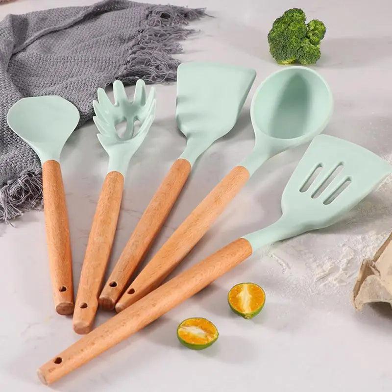 Conjunto de Utensílios para Cozinha Silicone