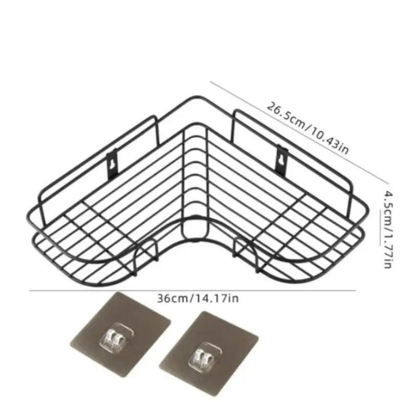 Kit 2 Suporte de Parede Multiuso Adesivo Prateleira Organizadora