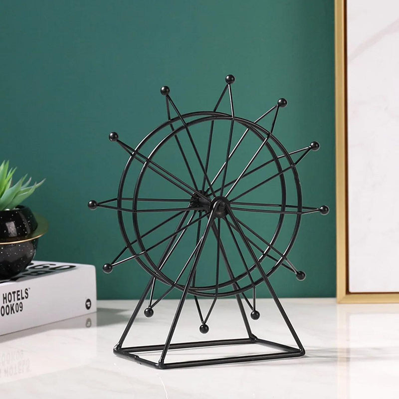 Roda Gigante Modelo de Metal e Ferro Forjado Mesa Decorativo