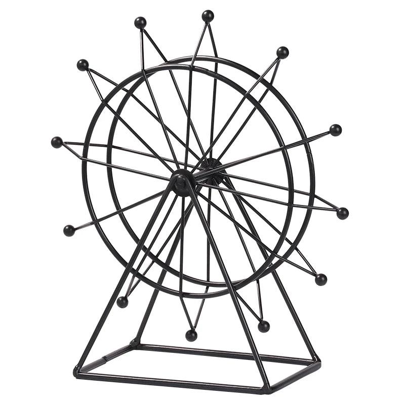 Roda Gigante Modelo de Metal e Ferro Forjado Mesa Decorativo